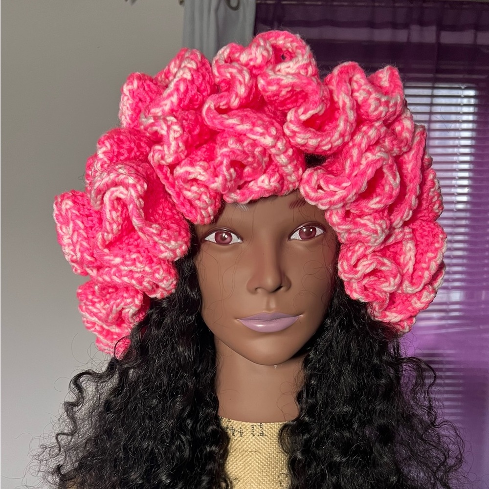 BARBIE INSPIRED RUFFLED HAT